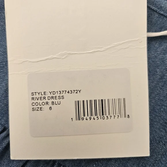 LIKELY Blue River Chambray Dress Size 6 Coastal Cowgirl Boho - Picture 7 of 12